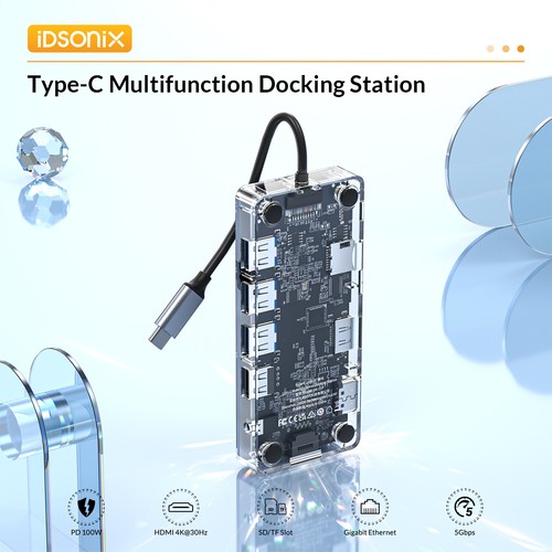 Hub usb 11 in 1 - hub,