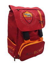 Zaino Scuola Estensibile As Roma 1927 Giallo Rosso Ragazzo Bambino Sport Viaggio