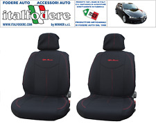 COPPIA COPRISEDILI Specifici ALFA ROMEO 147 Fodere Foderine SOLO ANTERIORI NERO
