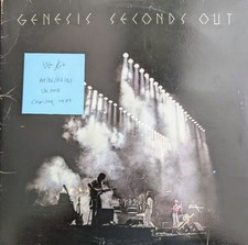 Genesis Seconds Out Double Live Vinyl Record VG/G+ GE2001 1977