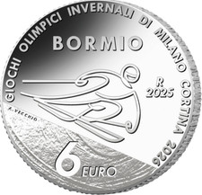 6 EURO ONCIA IN ARGENTO OLIMPIADI INVERNALI - BORMIO