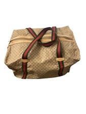 Gucci Boston borsa posteriore vintage beige verde rosso portaoggetti viaggio