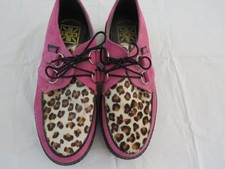 Scarpe creeper donna rosa e