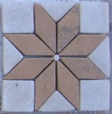 Rosone a mosaico 10x10 cm  in