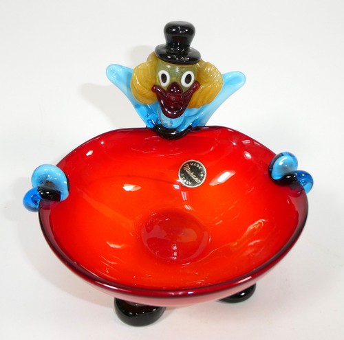 Figur clown murano vetro - in, di