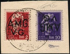 Amg lire 10 soprastampa - -,