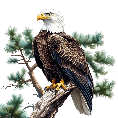 Adesivo aquila americana 9x9 - aquila,