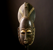 Maschera africana Baule legno