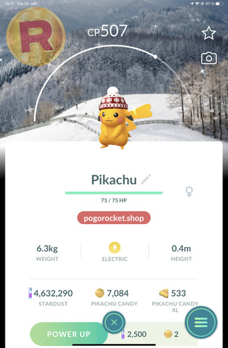 Shiny pikachu beanie costume - shiny,