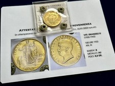 100 LIRE ORO 1933 ITALIA SU