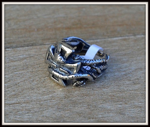 Anello sigillo croce malta - sigillo,