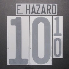 BELGIO 2020 2021 UFFICIALE E. HAZARD 10 AWAY NERO TAGLIA GIOCATORE NOME