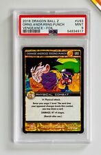 Dragon Ball Z Panini 2016 PSA 9 Orange Android Rising Punch Foil Vengeance U93