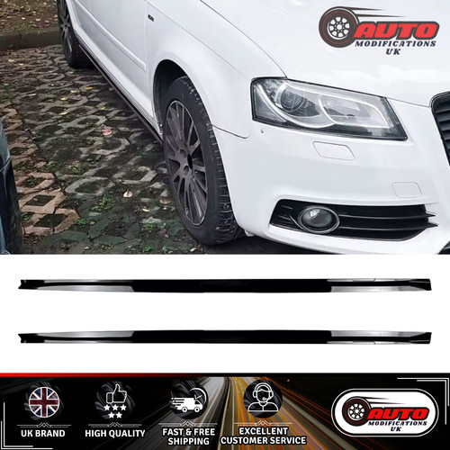 Gonne laterali audi nero - audi, 8p