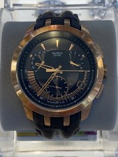 Orologio Swatch Irony Retrograde Chrono Serious Affair 42mm con cinturino e batteria
