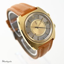 Omega Seamaster Memomatic 166.072 placcato oro Cal 980 Sveglia meccanica 1970