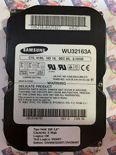 Hard Disk IDE 3,5" 2.16GB SAMSUNG WU32163A 0062SBJ6025927 J3BJ624670F 1998.06