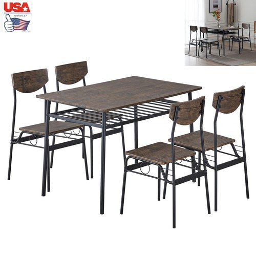 5pcs rustic brown - 5pcs, wood