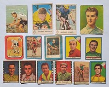 CICLISMO lotto 15 figurine anni 50 60 Nannina Bobet Anquetil Bartalini no Panini