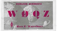 Scheda radio QSL 1952