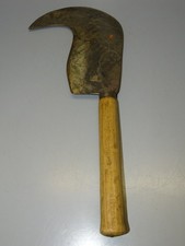 -ANCIENNE SERPETTE Marque BRET REVEX 23 AVEC SON MANCHE BOIS OUTIL ANCIEN   D