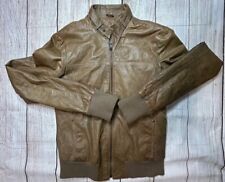 Giacca chiodo donna  vera pelle marrone taglia 42 Motociclista