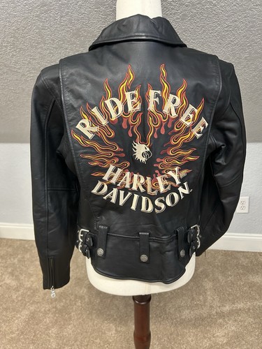 Giacca pelle vintage - , harley