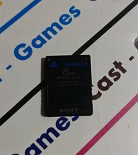SONY OFFICIAL MEMORY CARD 8 MB PLAYSTATION 2 PS2 ORIGINALE NERA