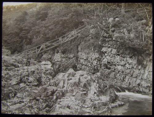 Glass magic lantern slide - magic,