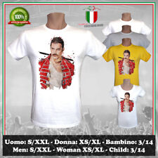 T-SHIRT FREDDY MERCURY PORTRAIT POP ART DISEGNO VINTAGE QUEEN UOMO DONNA BAMBINO