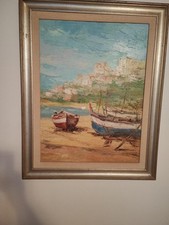 Quadro completo di cornice Olio su Tela dell'artista Publio Muratore del 1974