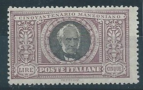1923 regno manzoni lire - regno, 5