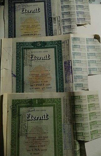 Società per azioni eternit - azioni,