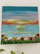 Quadro moderno dipinto mano - quadro, a