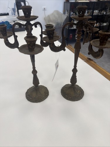 Coppia candelabri antichi - , in