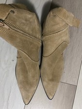 Stivali donna Zara scamosciati