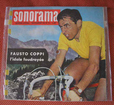 FAUSTO COPPI DISCO FRANCESE 1960 SONORAMA CON ALBO FOTO RICORDO