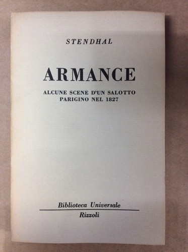 Libro stendhal armance - -,