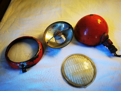 Vecchio faro lampada auto moto