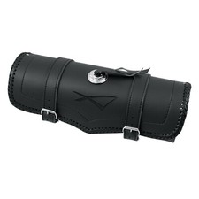 Porta Oggetti Attrezzi Documenti Custom Moto Borsa Barilotto Nero