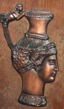 Brocca rhyton testa di donna