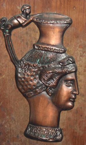 Brocca rhyton testa donna - rhyton,