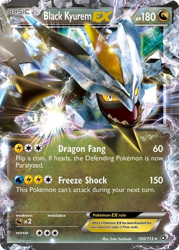 Black kyurem 100 113 - black, ex