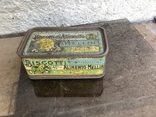 Antica scatola in latta Biscotti Mellin