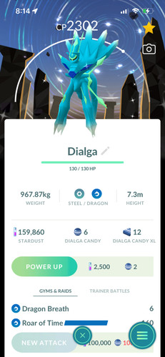 Sfondo lucido origine dialga - origine,