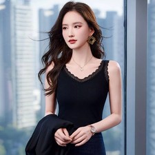 Top Nero Maglia Estivo