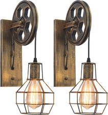 2 Pezzi Vintage Lampade Da