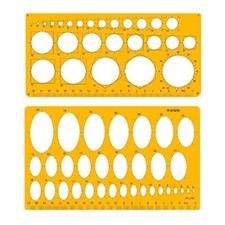 WJI 2 pezzi cerchiometro,cerchiometro disegno tecnico,Semplice e pratico, (G0E)