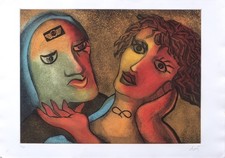 Enrico Baj, Amanti, 1990 -