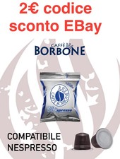 200  CAPSULE CAFFEE COMPATIBILE NESPRESSO*RESPRESSO BLU CAFFE BORBONE